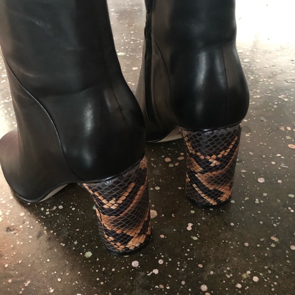 Sigerson Morrison Beatrice Ankle Booties Black - Picture 7 of 12